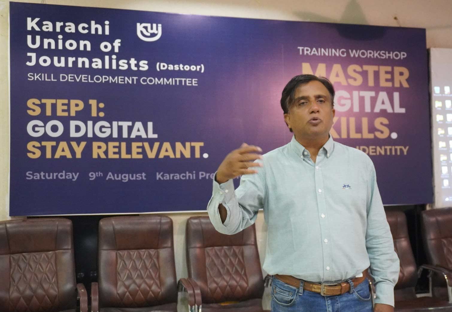 KUJ Dastoor Hosts Successful Digital Skills Workshop for Journalists at Karachi Press Club